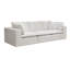 Canapé modulaire blanc - canapé rembourré en velours côtelé moelleux, aucun assemblage requis, salon / chambre / appartement