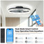 Ventilateur de plafond moderne 24 "avec lumière DEL à intensité variable-129703408
