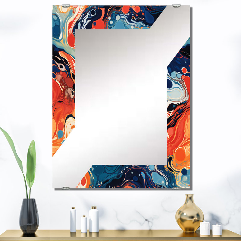 Miroir mural à encre liquide liquide MIR137207, 40 po x 30 po