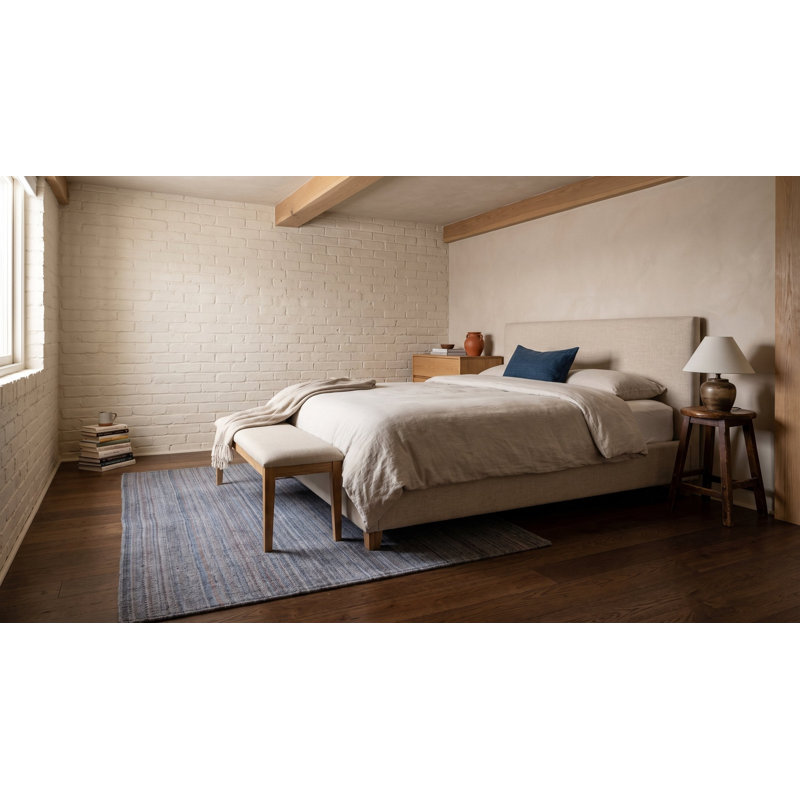 Tapis contemporain multicolore en laine noué à la main, 3 pi x 5 pi