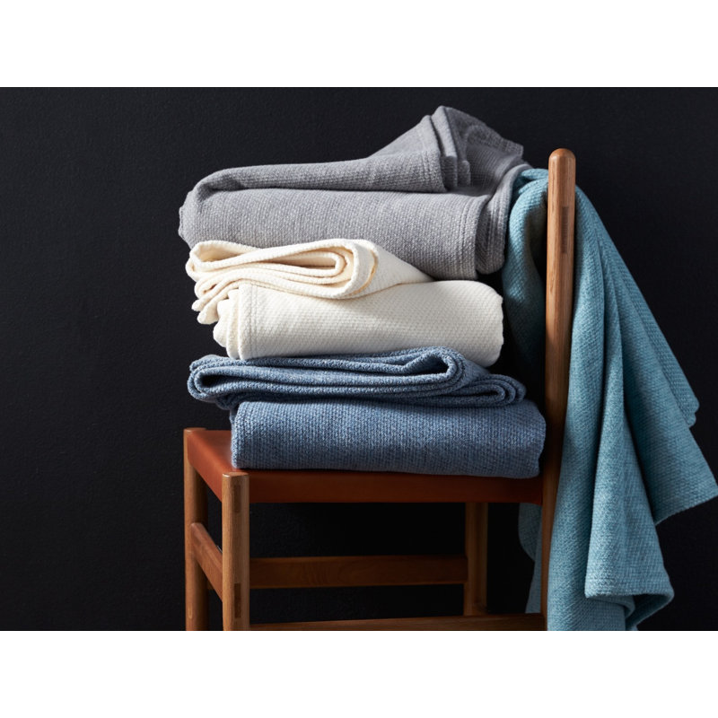 Sequoia Hand Woven Blanket, Queen, Blue