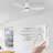 52" 3 - Blade LED Smart Flush Mount Ceiling Fan with Light-627949781