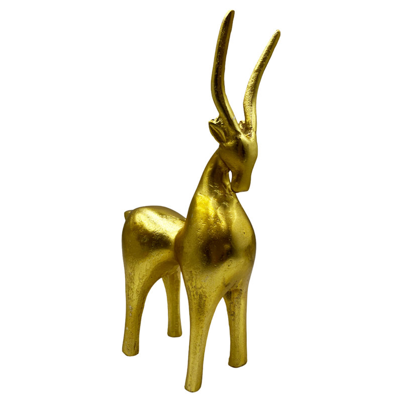 Goat – Pettry Animals Figurines & Sculptures, Gold