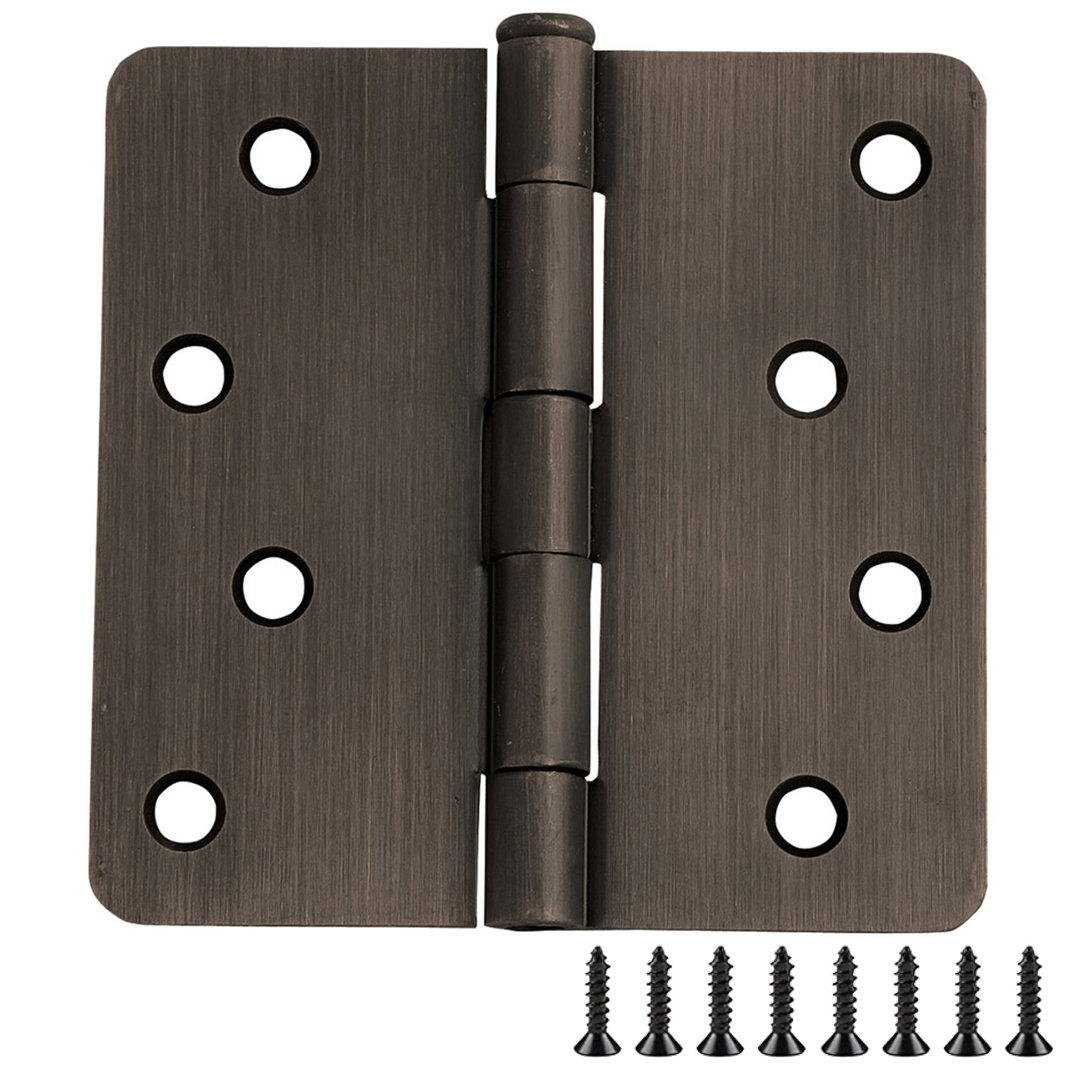 4" H x 4" W Butt Bearing Door Hinges (Set of 10) Design House
