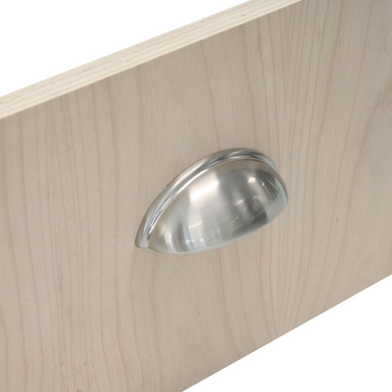 3 Length Oval Knob Multipack, Silver