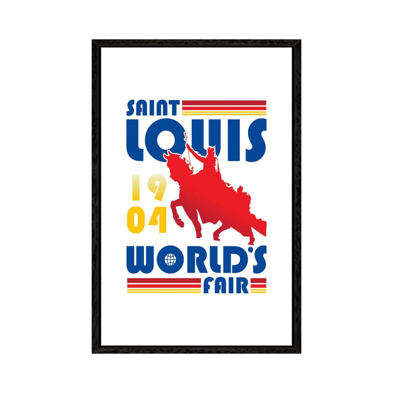 St. Louis World's Fair by Benton Park Prints - Print on Canvas, Black Framed, 152.5 cm H x 101.5 cm W