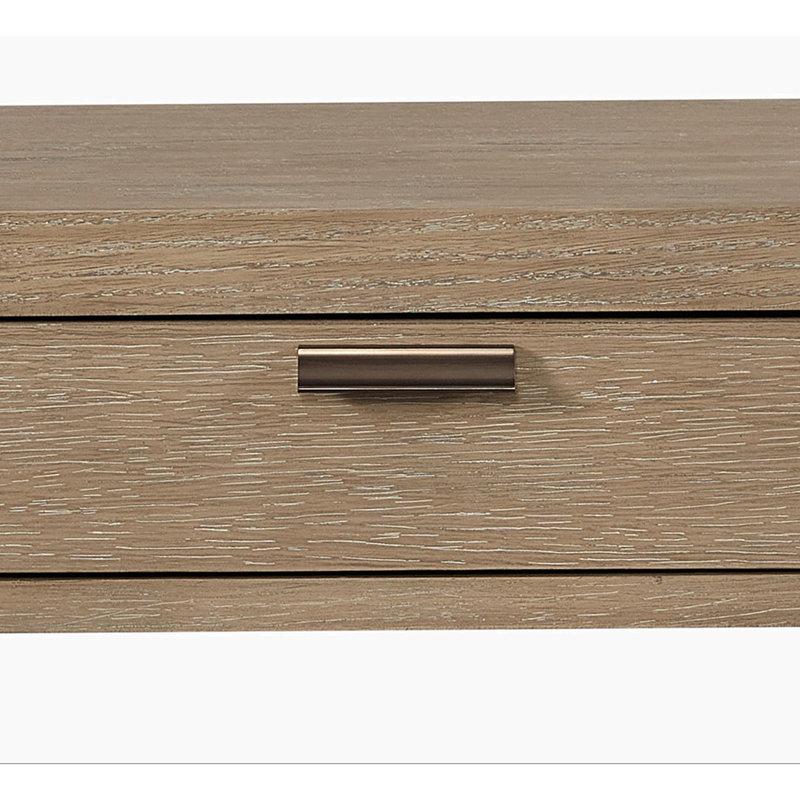 Curved 1-Drawer Console Table - Toffee