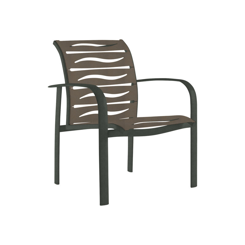 Laguna Beach Outdoor Dining Armchair, Snow, Mocha