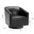 Hall Faux Leather Swivel Barrel Chair-1194616493
