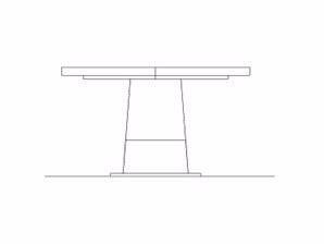 Solara Round Dining Table, Brown