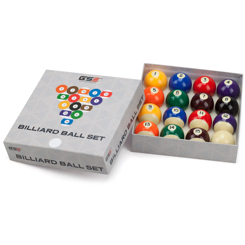 Style 2.25-Inch Regulation Size Billiard Pool Table Ball Set
