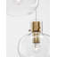 3 - Light Brass Gold Cluster Pendant