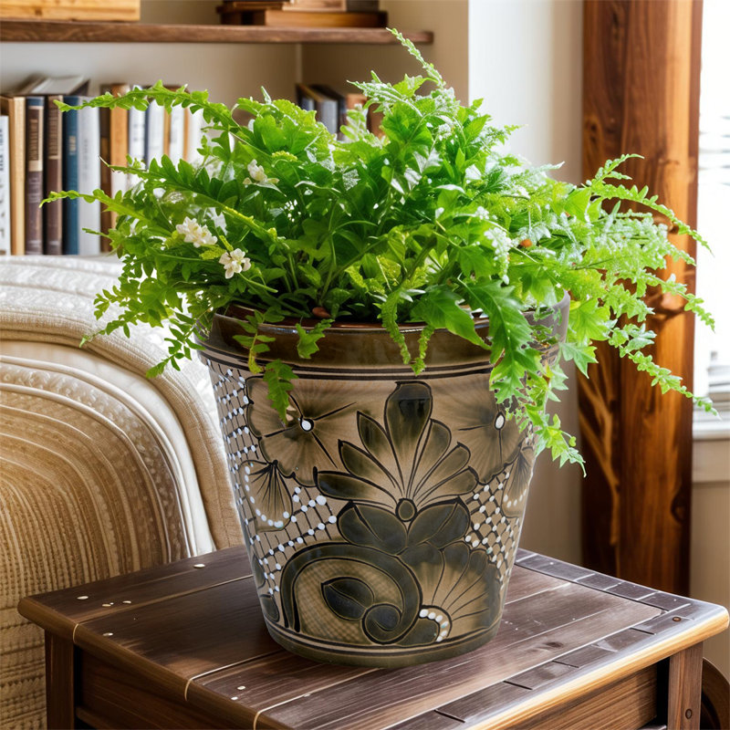 Pot à fleurs - Vert olive