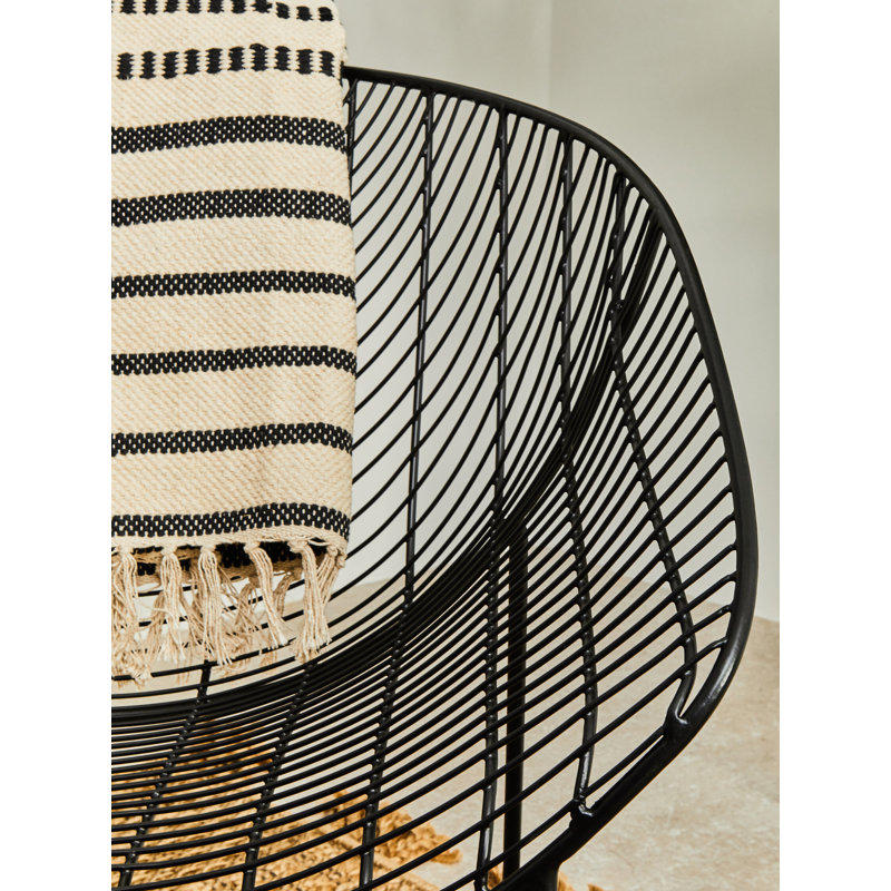 Striped Cotton Hand Tufted 180cm X 120cm Area Rug