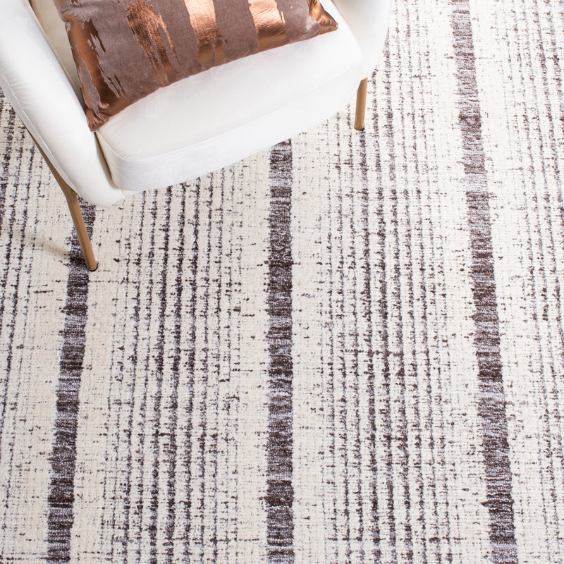 Binyomin Hand Tufted Performance Geometric Rug, Rectangle 8' x 10'