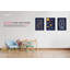 Solar System, Alphabet And Numbers Educational Classroom - 3 Piece No Frame Print Set-1640024357