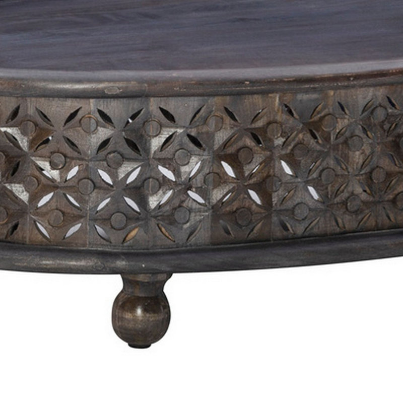 Galasso Low Profile Coffee Table, 12" H x 42" L x 23" W, Natural