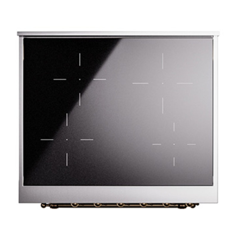 ILVE Nostalgie II 30 in Induction Range, Glossy Black/Bronze
