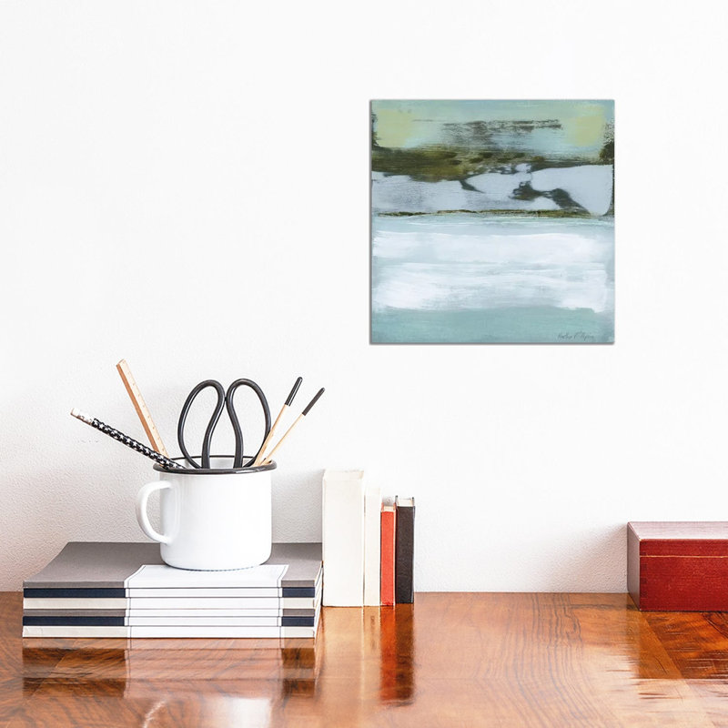 Ocean's Edge by Heather McAlpine - Wrapped Canvas Painting, 30.48 cm H x 30.48 cm W