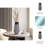 Jocelyn Modern Neutral Gray and Black Glass, 15" Enameled Vase-1832356256