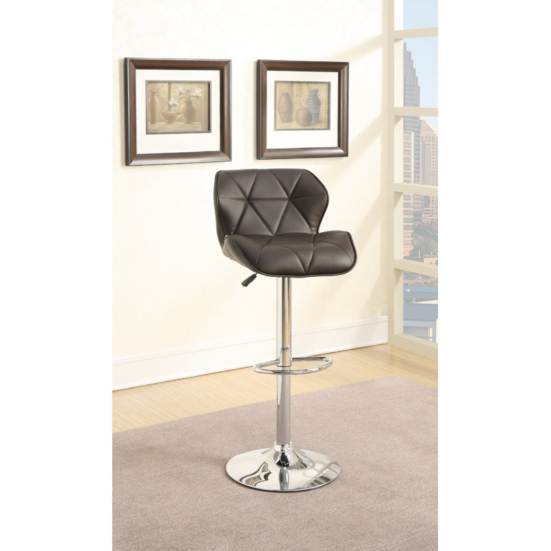Tabouret de bar rotatif à hauteur ajustable Mcguinness, Marron foncé