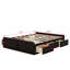 Structure de lit plateforme grand avec 6 tiroirs-118028155