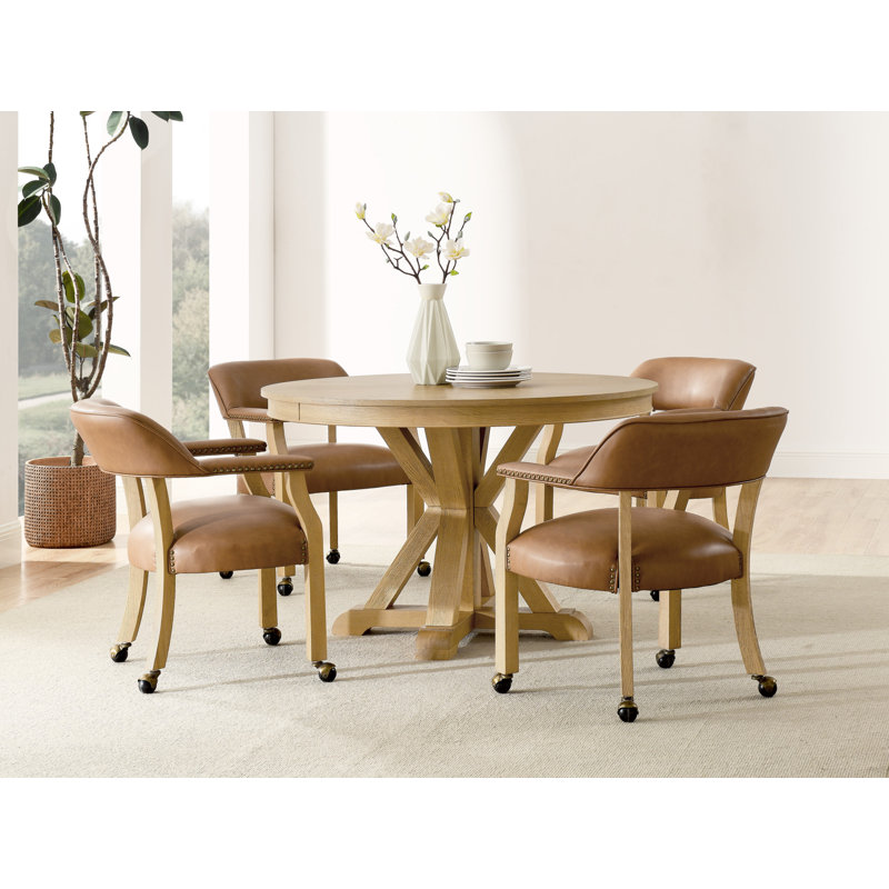 Ensemble repas pour 4 personnes Resendez, Brun / brun