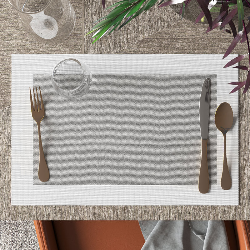 Azbill Rectangle Placemat, Silver