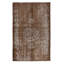 6x8.7 Ft Handmade Carpet with Shabby Elegance Style Design, Brown Area Rug