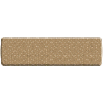 Tapis de cuisine anti-fatigue et tissage Sonora couleur caramel écossais