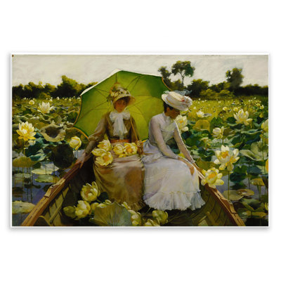 "Classic Lotus Lilies", art mural par one1000paintings