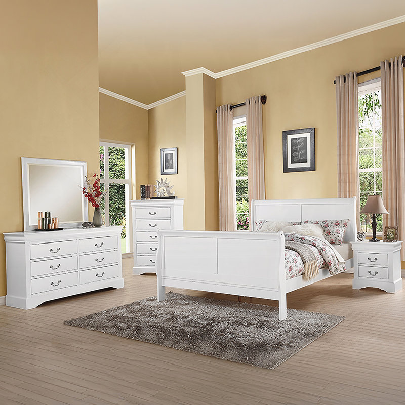 1pièce table de chevet 2 tiroirs exquise de style Louis Phillipe, idéale pour la décoration de chambre à coucher et de rangement pratique