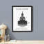 "Affiche d'une silhouette de Bouddha noir et blanc inspirante" sur papier-98298964-98298965