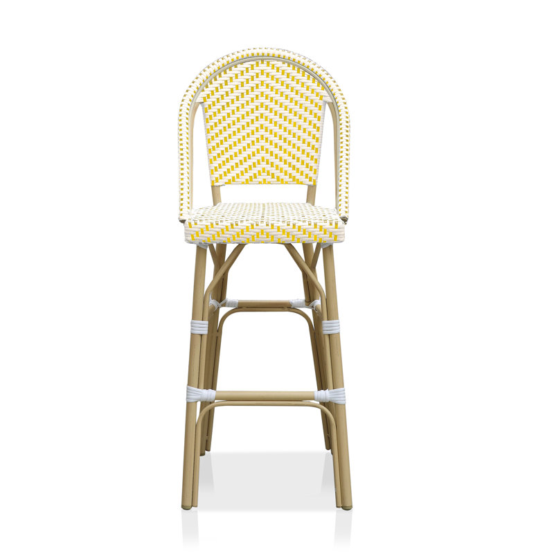Cato Aluminum Outdoor 30'' Bar Stool, Yellow
