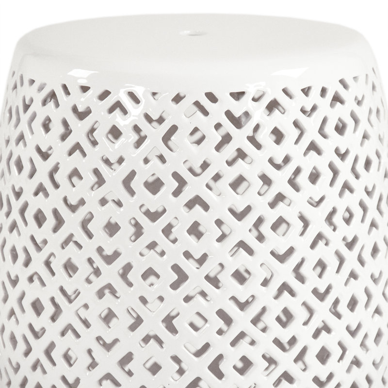 Haleemah Ceramic Accent Stool