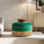 Repose-pieds rond rembourré 24 po Yolanda-1514860275