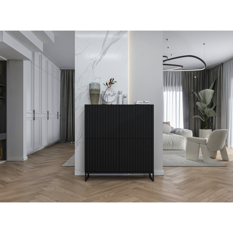 Alik 112cm Sideboard, Black