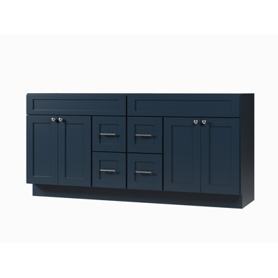 Disar 72'''' Double Bathroom Vanity With Drawer Base Only