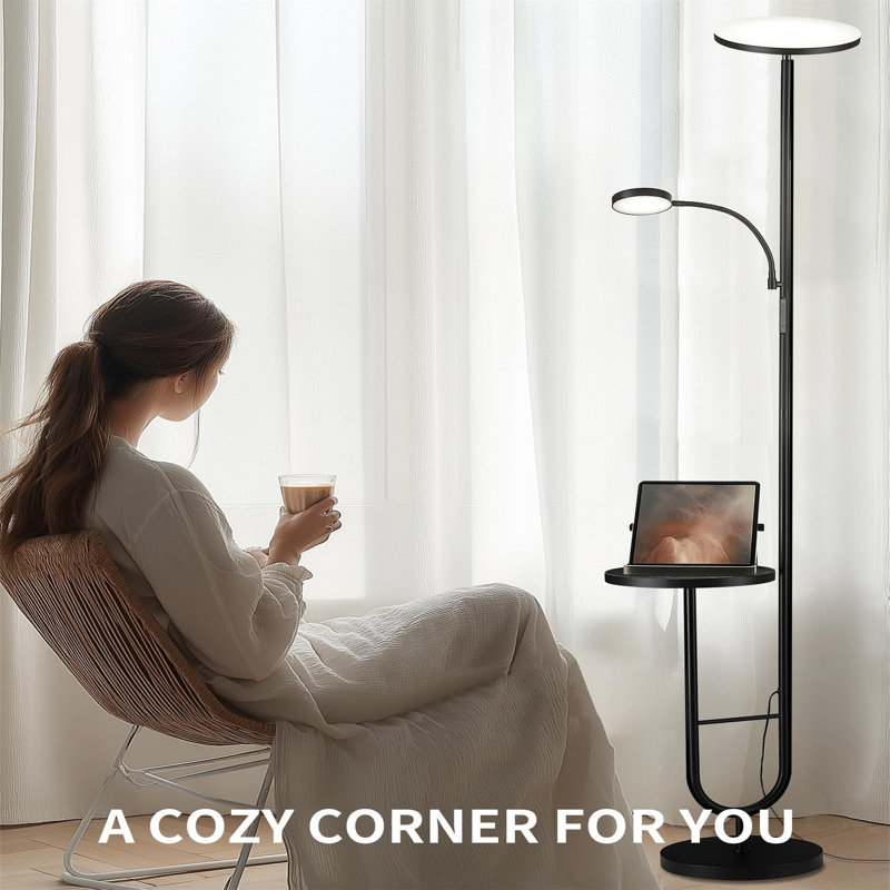 175cm LED Tray Table Floor Lamp