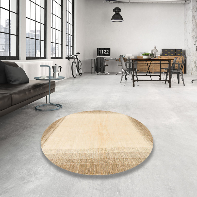 Tapis abstrait moderne 1407, Rond 3 pi