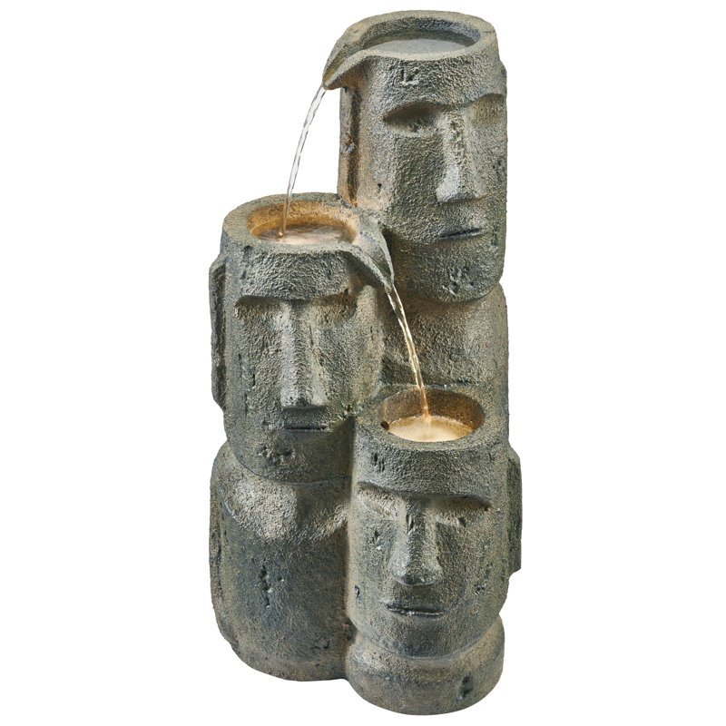 Brasen Weather Resistant Cascade Fountain with Light