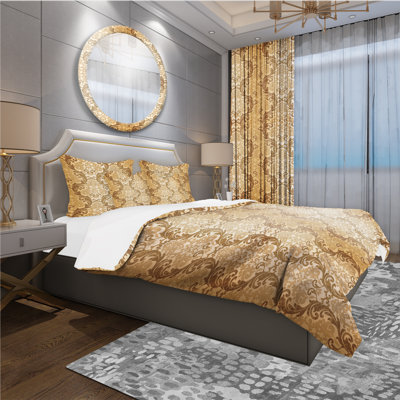 Traditional Damask Duvet Cover