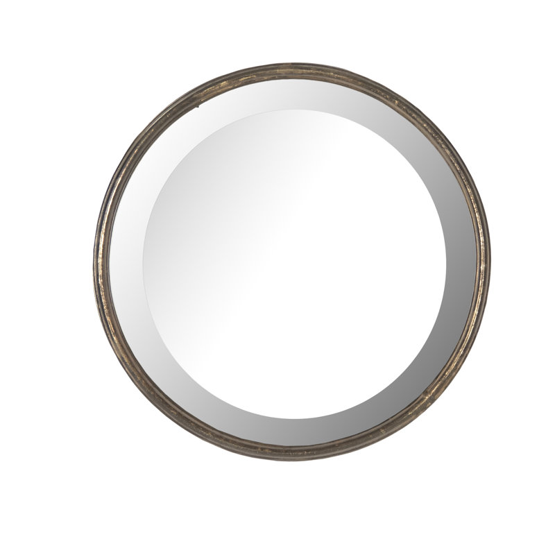 Sasha Flat Wall Mirror, 14" H x 14" W