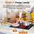 Acesidn 30 inch Electric Cooktop,Knobs Control,Warm Zone,Child Safety Lock,240V,7300W,NO Plug