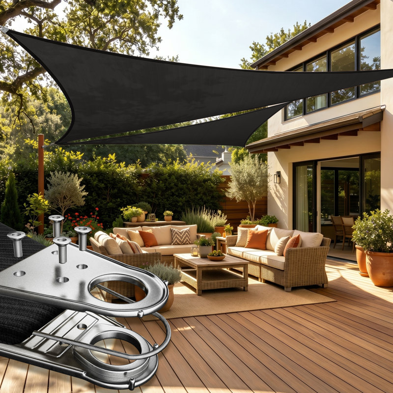 Voile d'ombrage royal Royal Shade, 16 pi x 16 pi x 16 pi, Noir