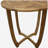 Outdoor Round Acacia Wood Accent Table,27.5" Teak
