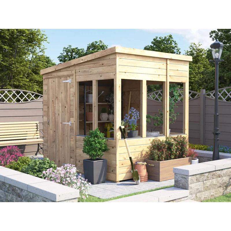 Dunster House Potting Shed Pent Roof W8' x D6' (W2.4 x D1.8m) Overlord Modular