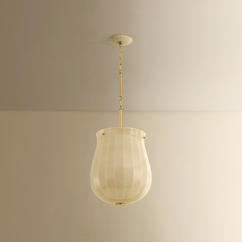 Nevins Pendant, 14, Aged Brass