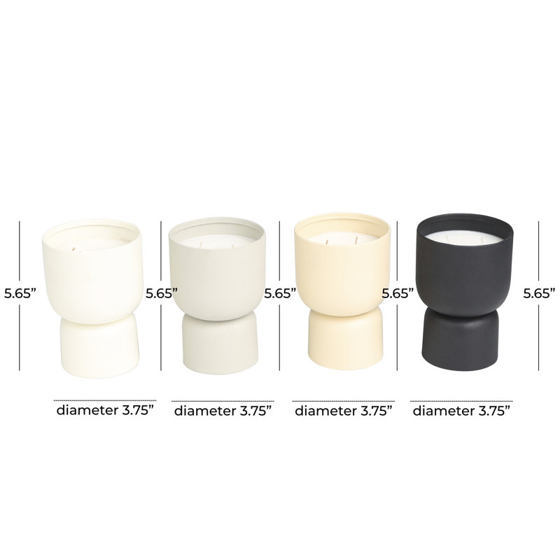 Bol en cire fondue, H 5,65 po x l 3,75 po x P 3,75 po