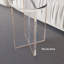 Table d'appoint ronde ronde en acrylique transparent